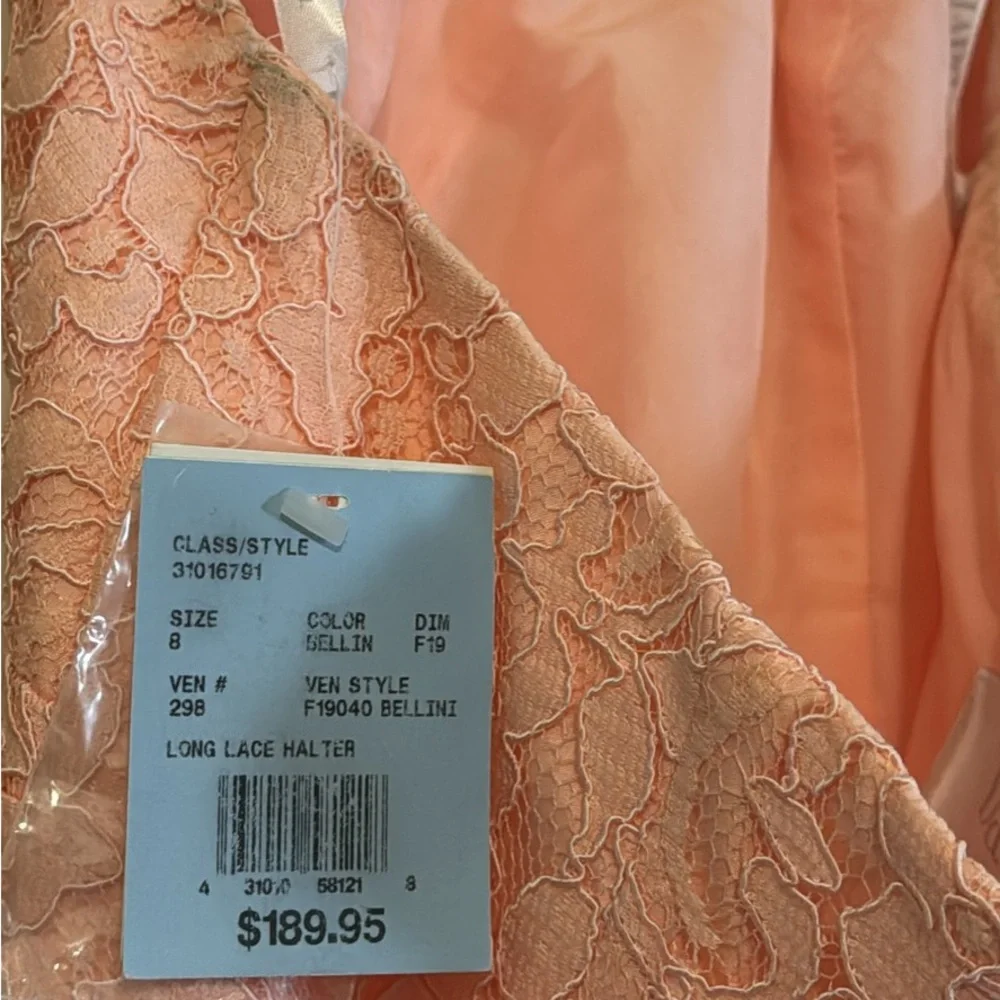 Elegant Pink Lace Gown - Picture 3 of 4